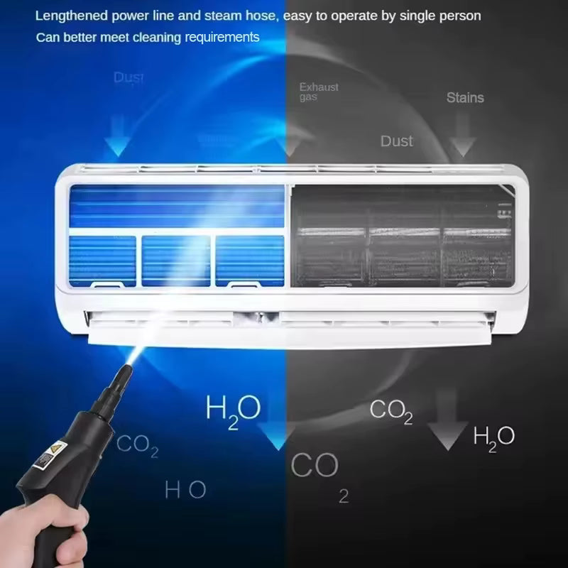 LIMPIADOR A VAPOR DE ALTA PRESION 2500W PORTATIL LIMPIA EN SOLO MINUTOSEN SOLO MINUTOS
